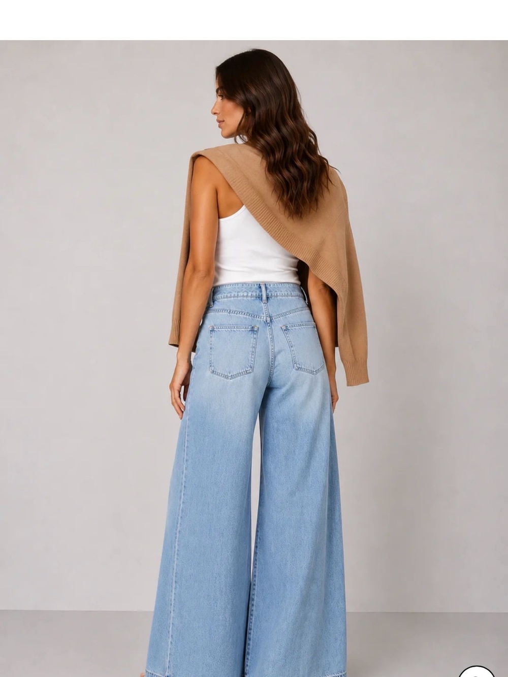 Habitual Sky Blue High-Waist Wide Leg Jeans - Picture 2 of 2